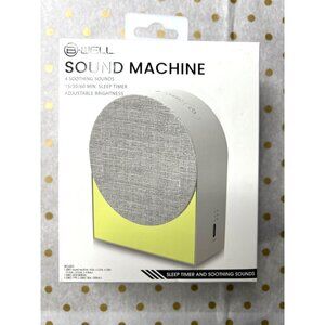 B-Well Sound Machine With 4 Soothing Sounds Sleep Timer 15/30/60 Min Adj Brightn
